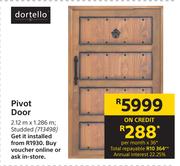 Dortello Pivot Door 713498