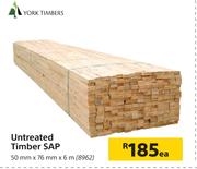 York Timbers Untreated Timber SAP 8962-Each