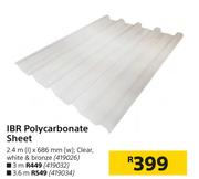 IBR Polycarbonate Sheet 419034-3.6m