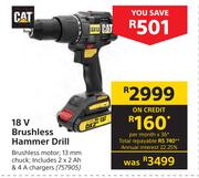 CAT 18V Brushless Hammer Drill