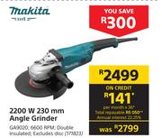 Makita 2200W 230mm Angle Grinder