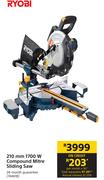 Ryobi 210mm 1700W Compound Mitre Sliding Saw