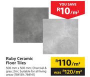 Ruby Ceramic Floor Tiles-Per Sqm