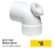87.5 Degree PVC Waste Bend 
