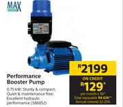 Max Pumps Performnace Booster Pump