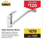 Builders Style Kitchen Mixer