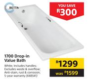 Betta 1700 Drop In Value Bath