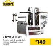 Buiders 3 Lever Lock Set 