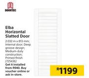 Doortec Elba Horizontal Slatted Door