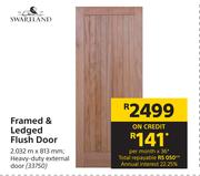 Swartland Framed & Ledged Flush Door