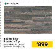 PG Bison Square Line Postform Top
