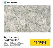 PG Bison Square Line Postform Top-Each