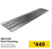 IBR Z150 Roof Sheeting