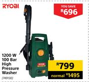 Ryobi 1200W 100 Bar High Pressure Washer 749130