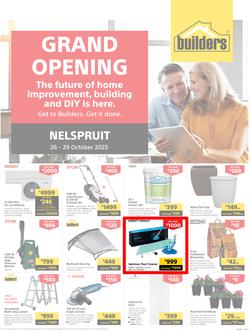 Builders : Grand Opening Nelspruit (26 October - 29 October 2023), page 1