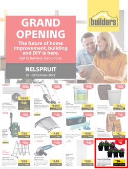Builders : Grand Opening Nelspruit (26 October - 29 October 2023), page 1