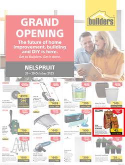Builders : Grand Opening Nelspruit (26 October - 29 October 2023), page 1