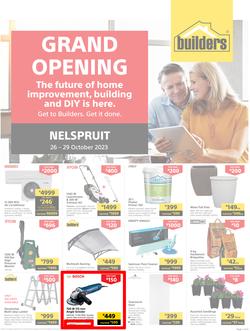 Builders : Grand Opening Nelspruit (26 October - 29 October 2023), page 1