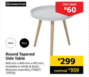 Home & Kitchen Round Tapered Side Table