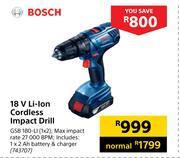 Bosch 18V Li-Ion Cordless Impact Drill 743707