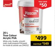Plascon True Colour Acrylic PVA-20L