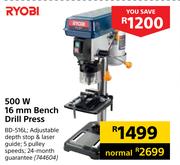Ryobi 16mm Bench Drill Press 500W