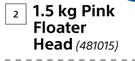 Poolbrite Pink Floater Head-1.5Kg