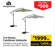 Designhouse 3m Kenya Cantilever Umbrella-Each