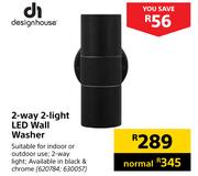 Design House 2-Way 2-Light LED Wall Washer