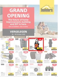 Builders : Grand Opening Vergelegen (26 October - 29 October 2023), page 1