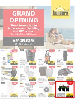 Builders : Grand Opening Vergelegen (26 October - 29 October 2023), page 1