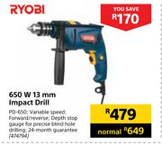 Ryobi 650W 13mm Impact Drill