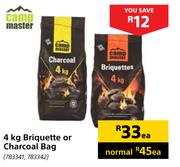 Campmaster Briquette Or Charcoal Bag-4Kg Each
