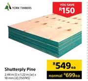 York Timbers Shutterply Pine-Each