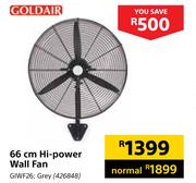 Goldair 66cm Hi-Power Wall Fan