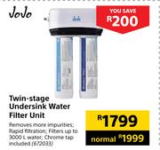 JoJo Twin Stage Undersink Water Filter Unit