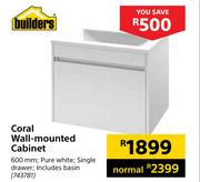 Builders Coral Wall Mounted Cabinet
