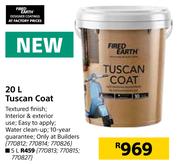 Fired Earth Tuscan Coat-20L