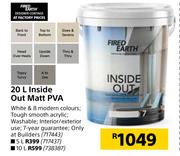 Fired Earth Inside Out Matt PVA-20L