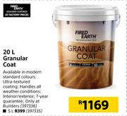 Fired Earth Granular Coat-20L
