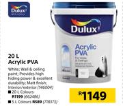 Dulux Acrylic PVA Colours-20L
