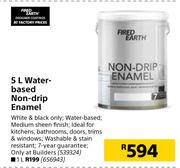 Fired Earth Water Based Non Drip Enamel-5L