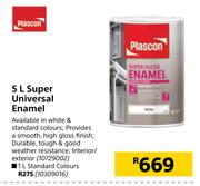 Plascon Super Universal Enamel Standard Colours-1L