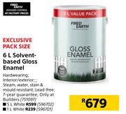 Fired earth Solvent Based Gloss Enamel-6L