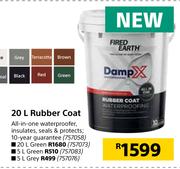 Fired Earth Damp X Rubber Coat Green-20L