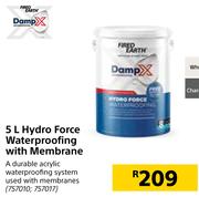 Fired Earth Hydro Force Waterproofing With Membrane-5L