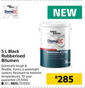 Fired Earth Black Rubberised Bitumen-5L