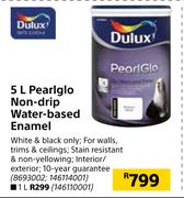 Dulux Pearlglo Non Drip Water Based Enamel-5L