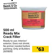 Smith & Co Ready Mix Crack Filler-500ml
