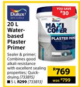 Dulux Maxi Cover Water Based Plaster Primer-20L